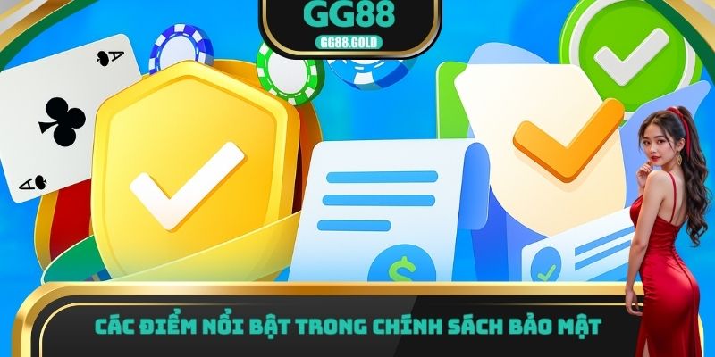 Các điểm nổi bật trong chính sách bảo mật 
